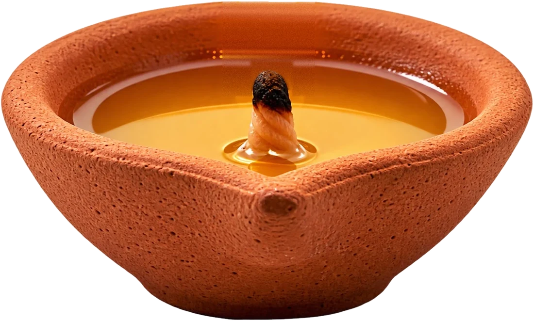 Clay diya