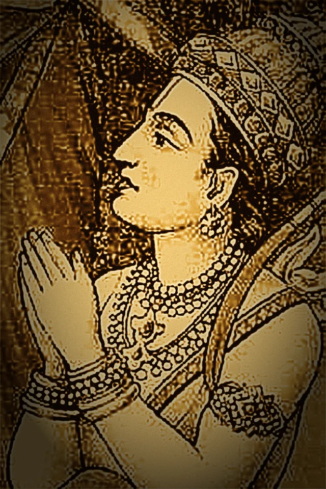 Laxman, golden illustration after Raja Ravi Varma