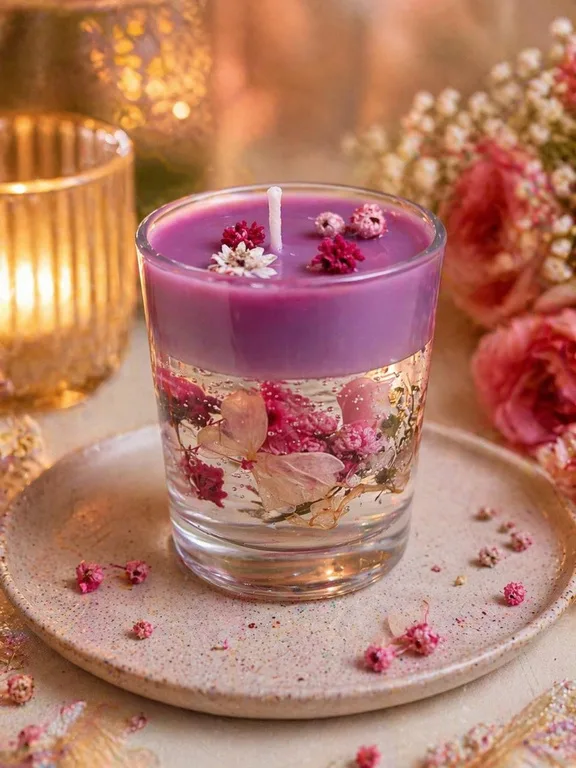 Flower Glass Jar