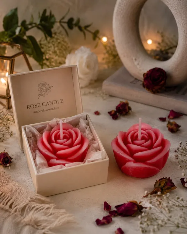 Rose Candle
