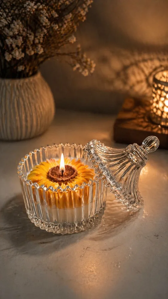 Sunflower Candle